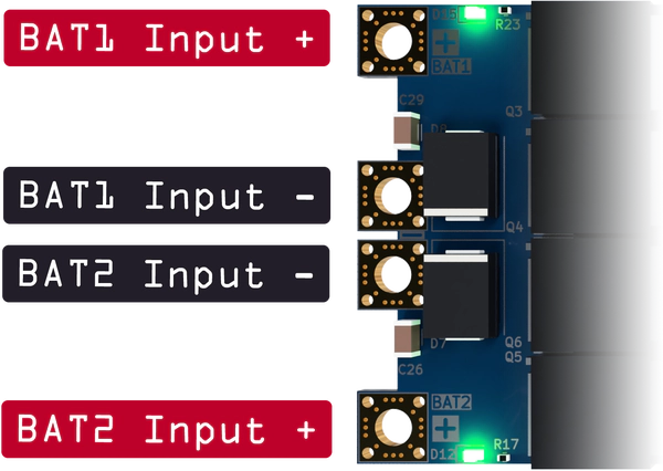 PDB 500 HotSwap Battery Input Pinout