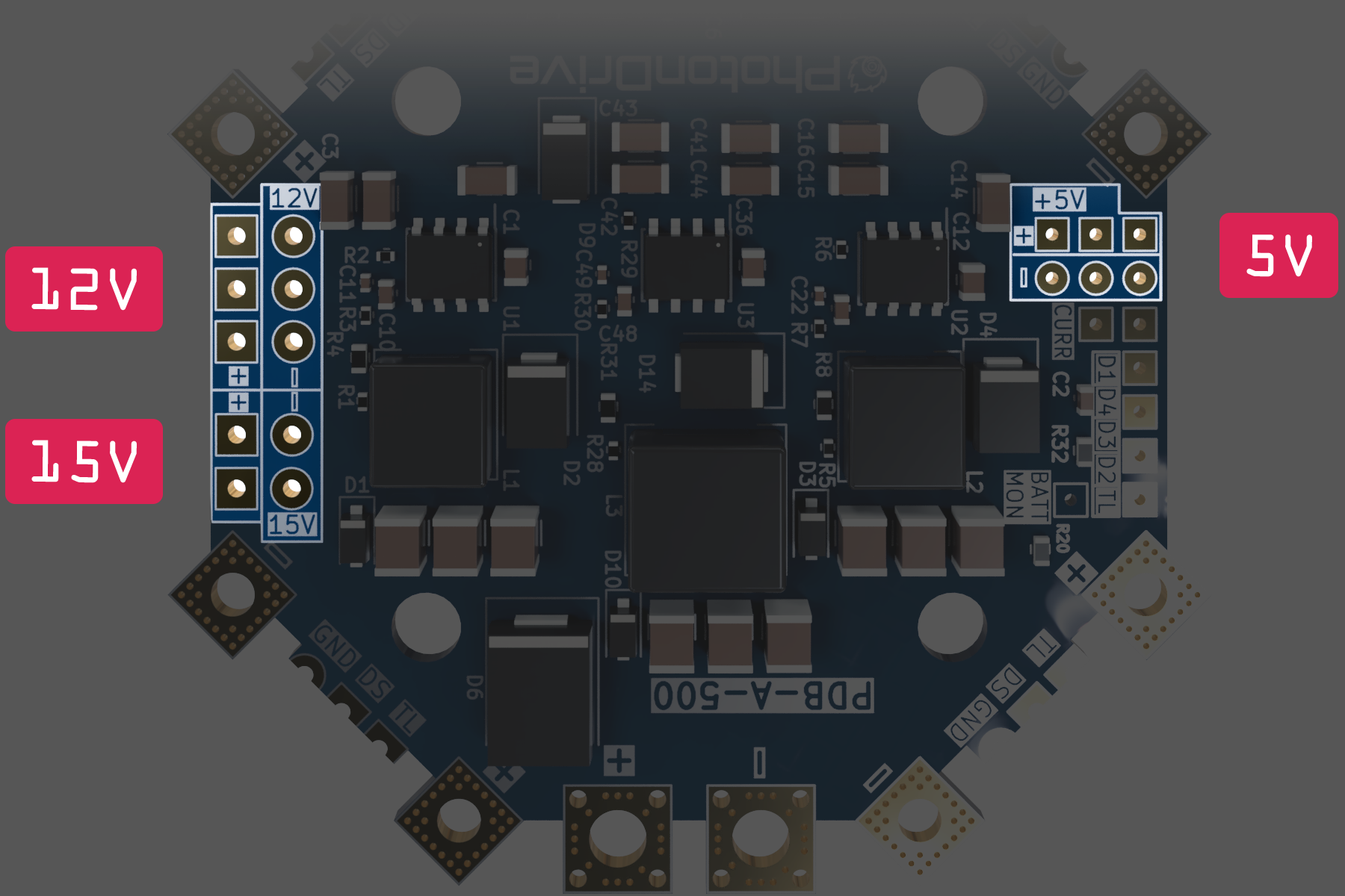 PDB 500 HotSwap BEC Pinout