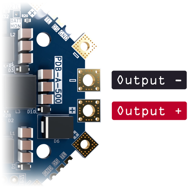 PDB 500 HotSwap Power Output Pinout